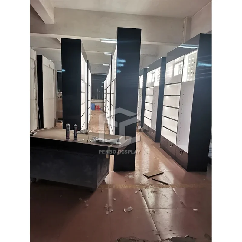 custom.Cosmetic showcase Design Makeup Shop Fitting Equipment 2