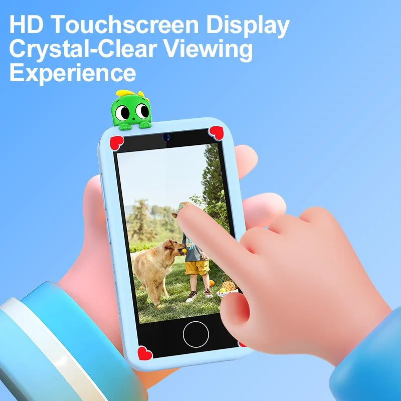 Mini-mobiele telefooncamera voor kinderen, multifunctionele dubbele camera voor het maken van foto's en video's, selfiecamera