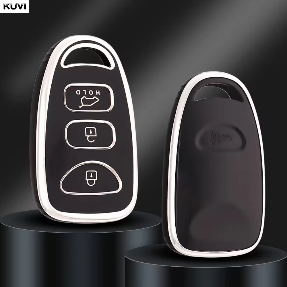 3+1 Button TPU Car Key Case Cover For Kia Cerato 2 2008 Forte Soul Remote Case For Hyundai Sonata Santa Fe 2019 Tucson 2008 JM