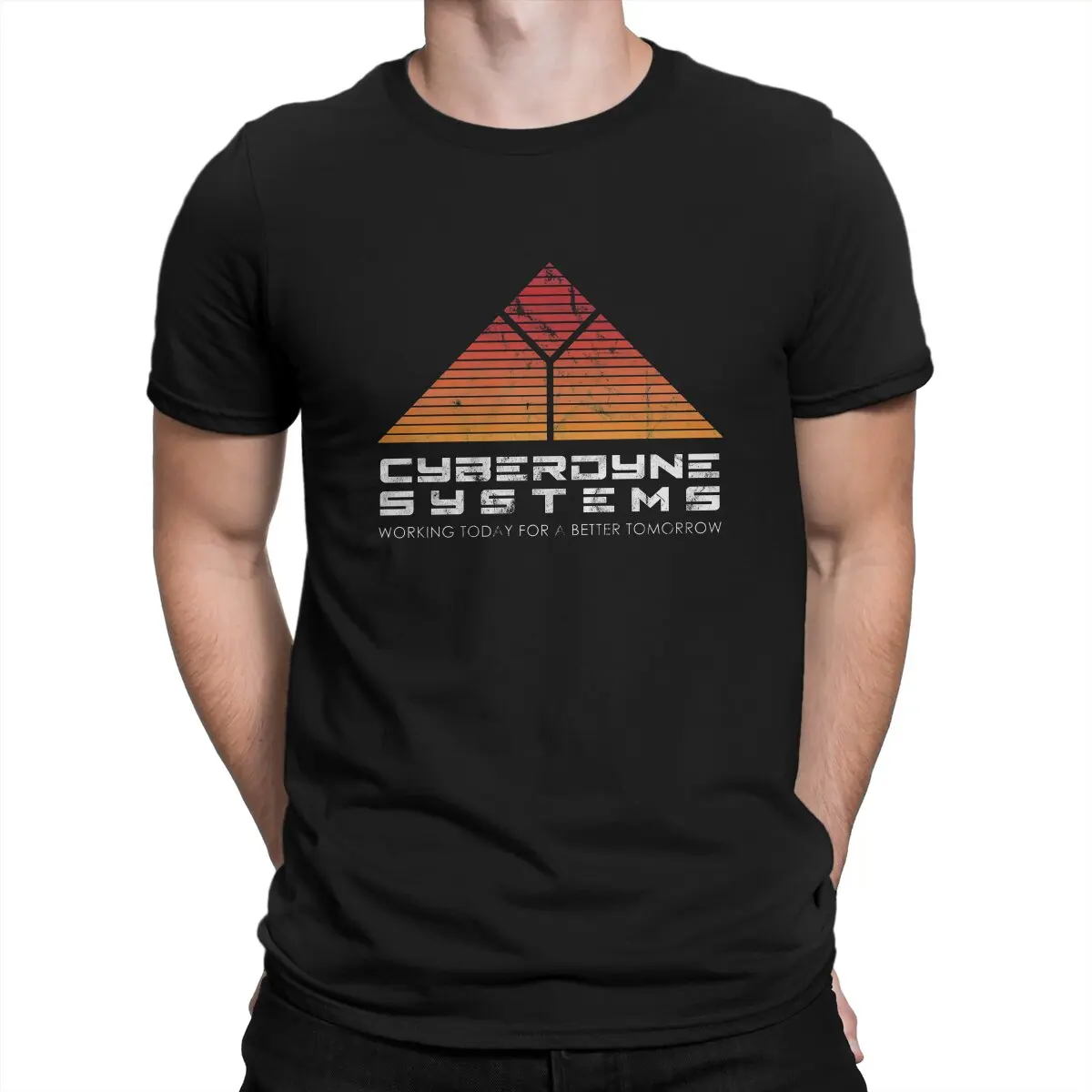 

The Terminator Cyberdyne Systems Inspired T Shirt Vintage Graphic Men's Tshirt O-Neck Streetwear