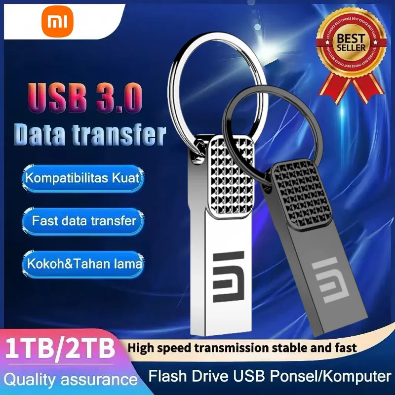 

Xiaomi 2TB USB 3.2 флэш-накопитель высокоскоростной металлический U-диск TypeC флэш-накопитель водонепроницаемый ручка для ПК телефон передача данных портативный