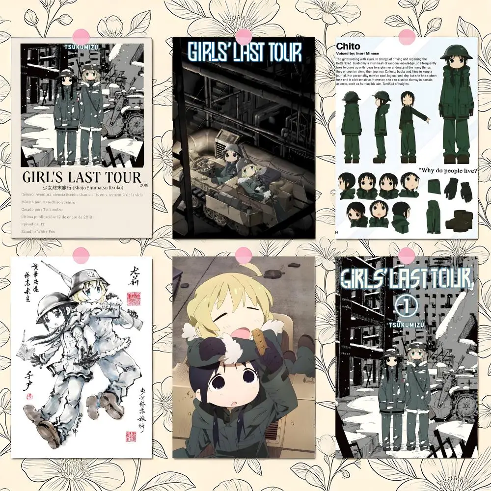 Adesivo de parede premium PP com pôster da turnê Girls Last Tour - Peel & Stick, impressão HD, decoração de casa à prova d'água