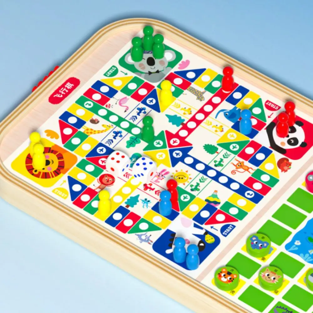 新しい5in1バトルボードゲーム-木製素材-親子兼用インタラクティブマルチゲーム-チェス-クラシックバウンスチェス-家族アクティビティ