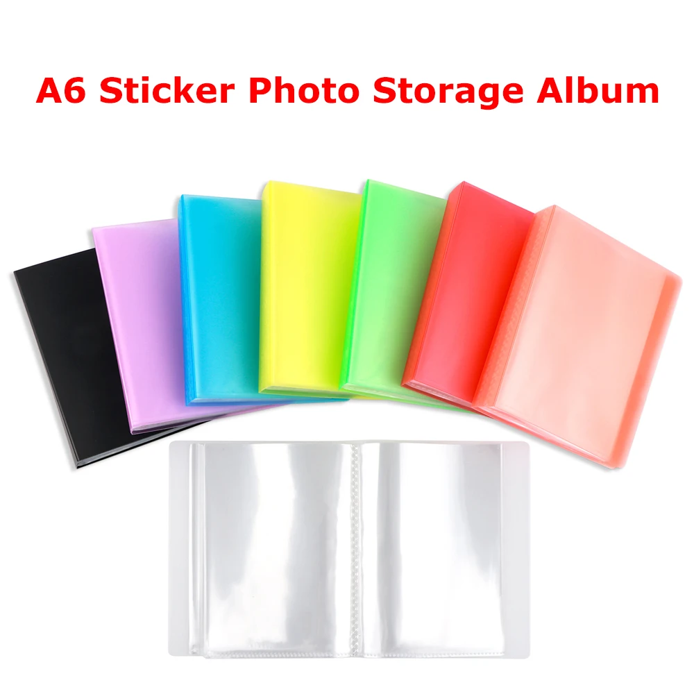 

1pc Storage Album A6 Sticker Photo Mini Storage Booklet with 40 Pages Stamp Cutting Dies Storage Book Organizer Folder 2025 New