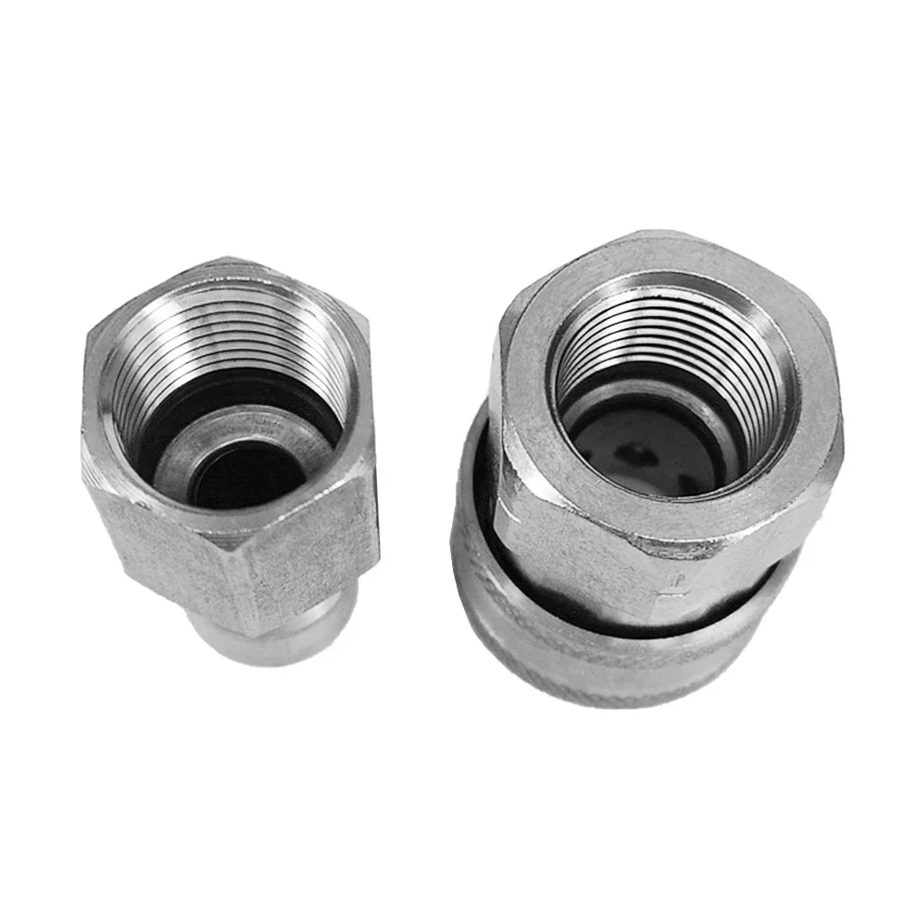 Zestaw adapterów do myjki ciśnieniowej ze stali nierdzewnej NPT 3/8 cala żeński + męski szybkozłączka szybkozłączka 2020 New Arrival