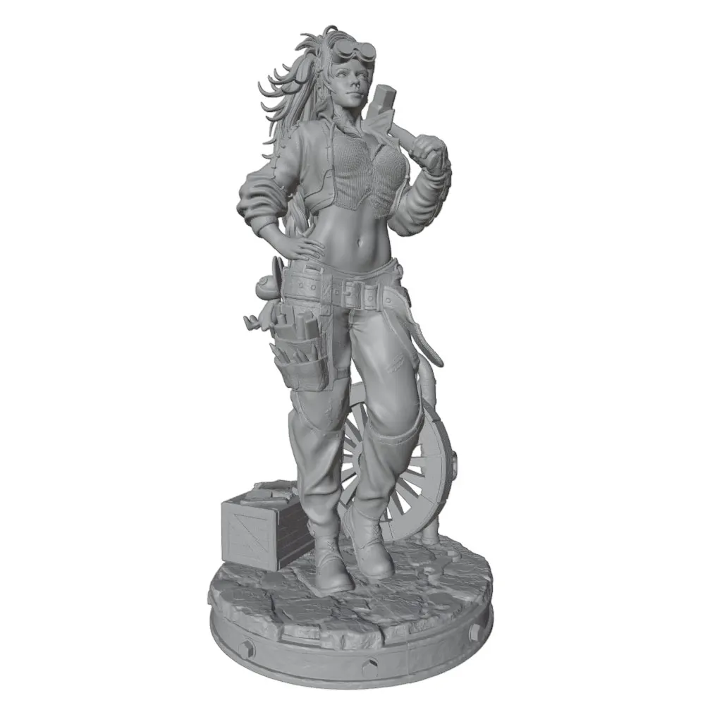 1/24 75mm  Sexy Girl Resin Model Kits GK Miniature 3D Printed Gray Model Figurine DIY Doll Model Unassembled And Unpainted