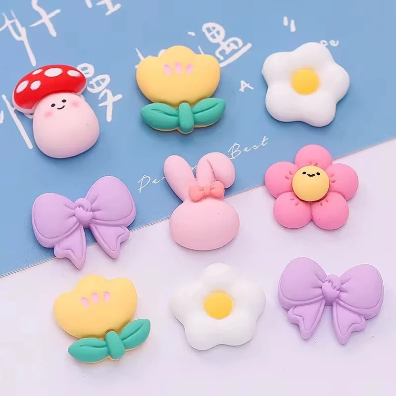 Cute Mini Kawaii Cute Duck Flower Hole Shoe Charms Decoration Shoe Buckle Diy Scrapbooking Decorative Accessories Kid Gifts