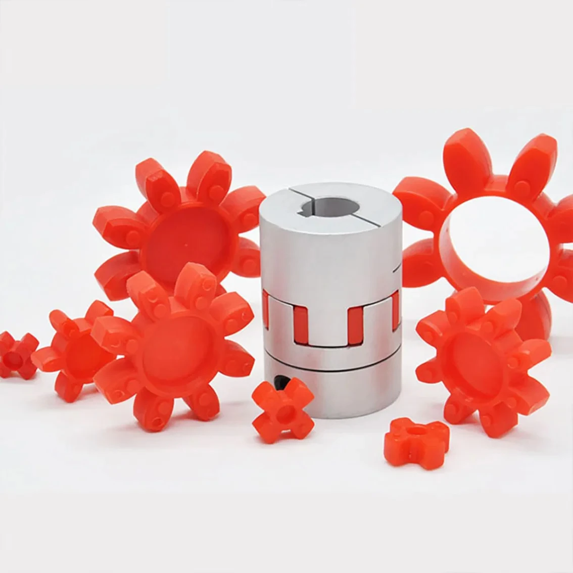 Plum Blossom Pad Star Shaped Coupling Elastic Buffer Pad GR14/19/24/28/38/42/48-160 Polyurethane Hexagonal Octagonal Decagonal