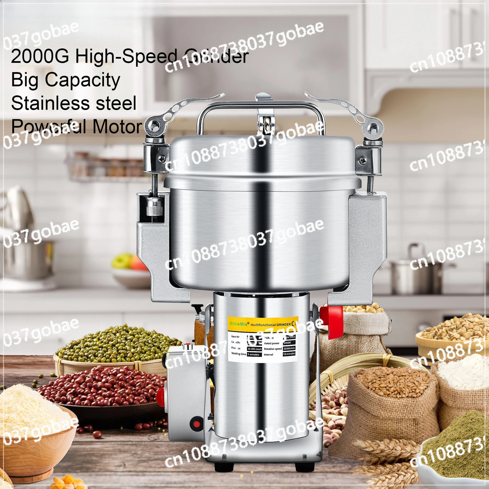 

2KG high horsepower crusher grain mill powder machine