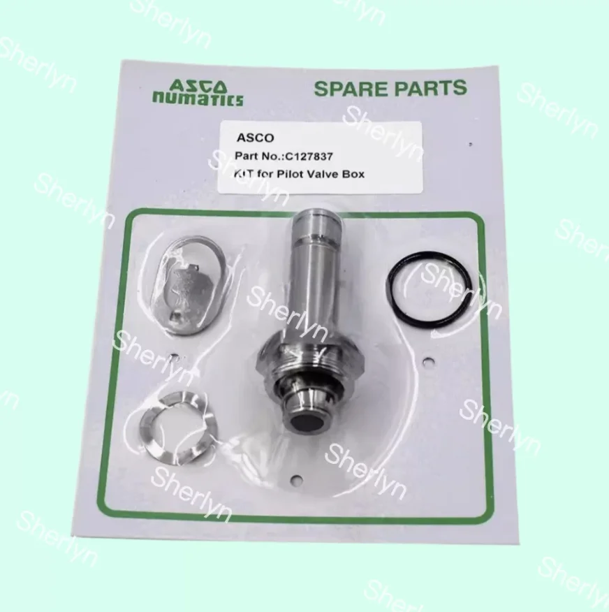 C127837 ASCO Large Pilot Head Maintenance Package Card Spring Wave Gasket Sealing Ring Solenoid Valve Moving Iron Core