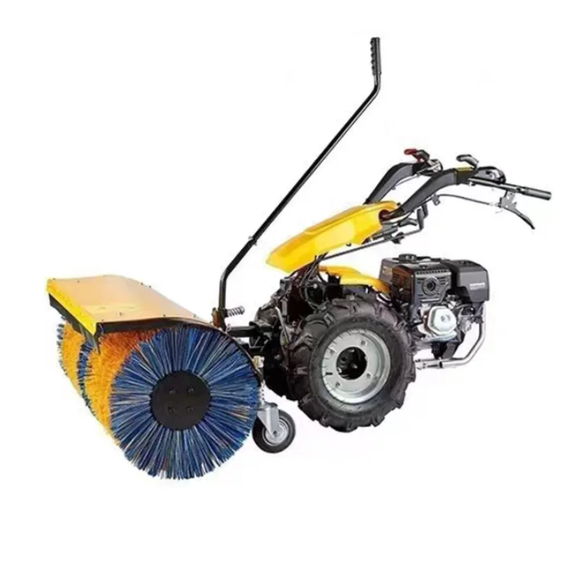 High-Efficiency Four-Wheeled Snow Melting Pusher Engine New Municipal Road Sidewalk Snowplow Bearing Core Snow Sweeper
