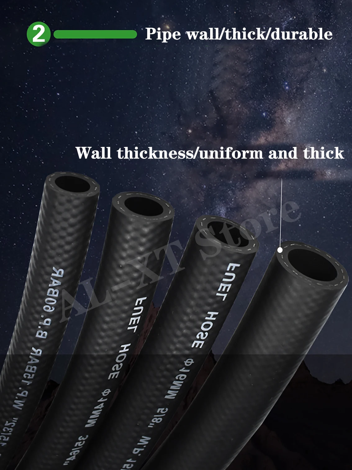 NBR Rubber Car Fuel Hoses Fuel Pipe Fuel Line Hose Gasoline Hose For  Fuel Transfer Diameter 4/5/6/8/10/12mm 14mm 16mm 19mm 25mm
