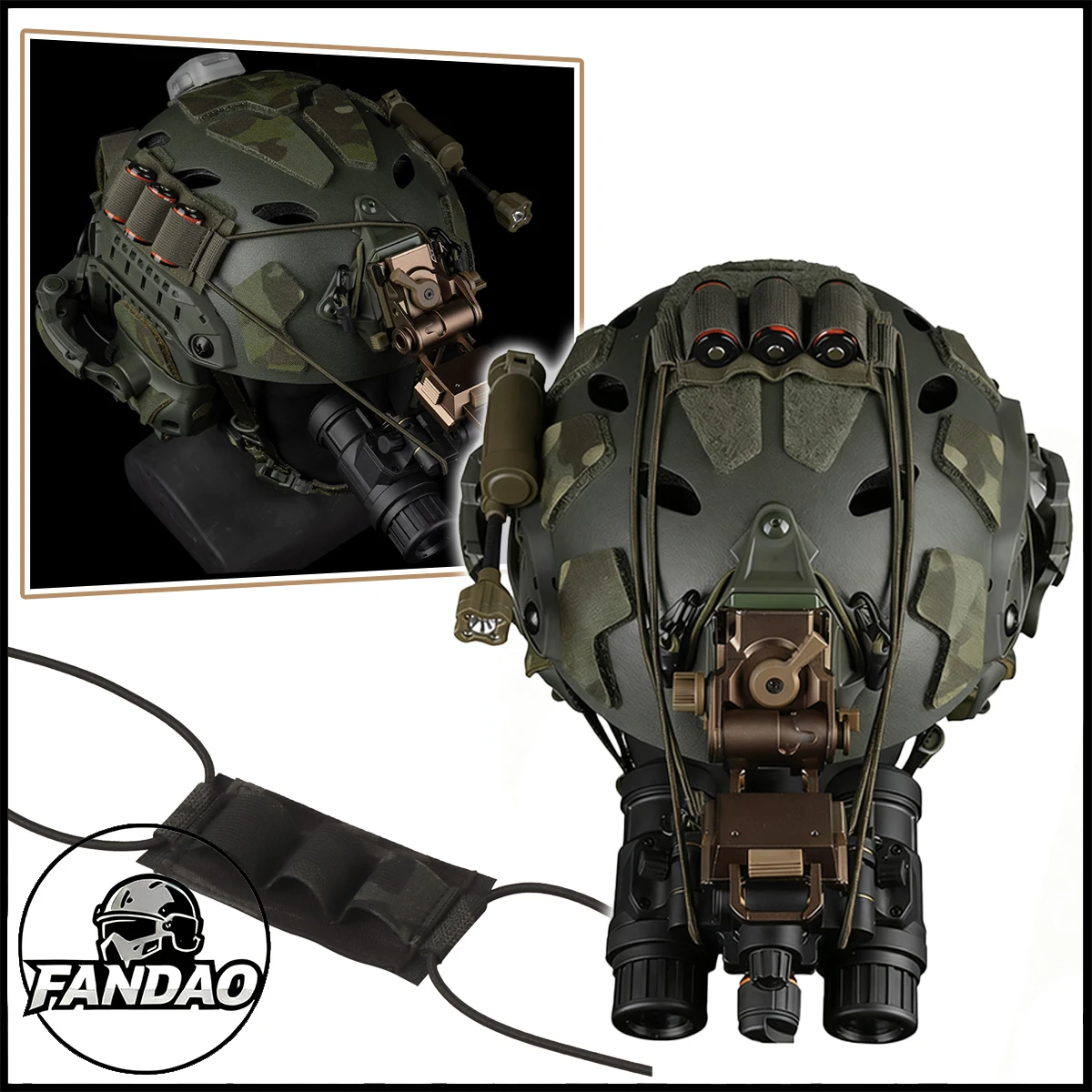 

Tether Night Vision Lanyard Tactical Helmet Prevent Falling Reinforcement Rope Outdoor Hunting Gear Accessorie for PVS-14 PVS-31