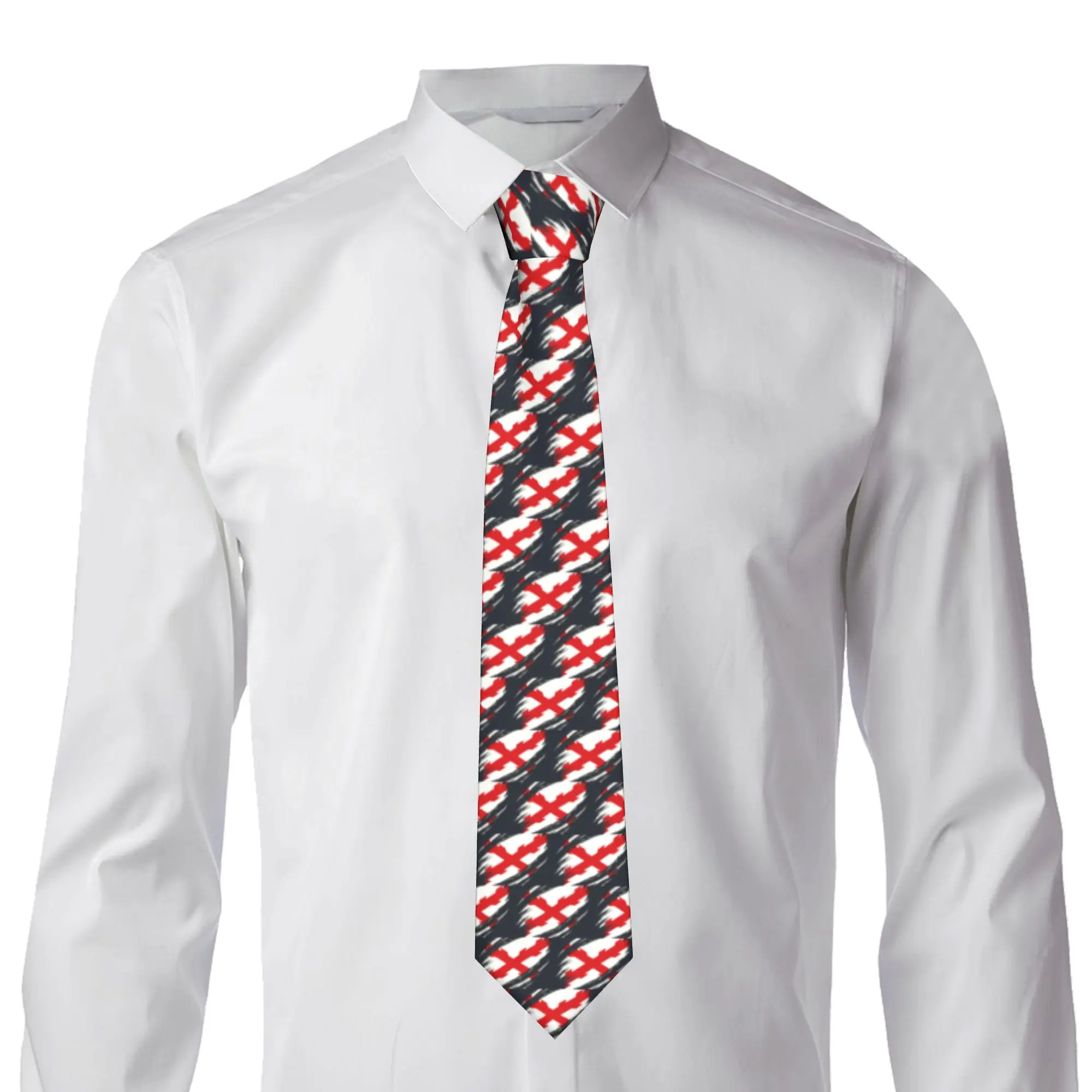 Formal Show It With Pride Neck Tie Men Silk Cross Tear Cross Spain Necktie for Office Gravatas