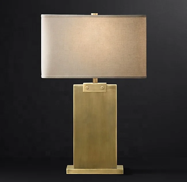Vintage Table Lamp Reading Lighting Modern Led Hotel Desk Lamp Rectangular Column Table Lamp TL1004/1