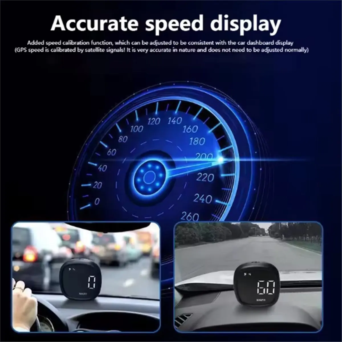 618 Mega Sale Car Motorcycle GPS Car Mounted HUD Head Up Display Speed Clock Compass Code Table Positioning Head Up Display