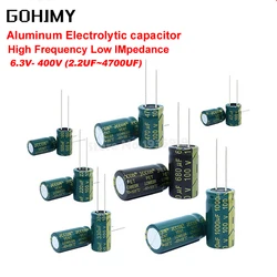 10V 16V 25V 35V 63V High Frequency Low ESR Aluminum Capacitor 10V470UF 1500UF 16V330UF 470UF 25V47UF 3300UF 35V100UF 63V3300UF