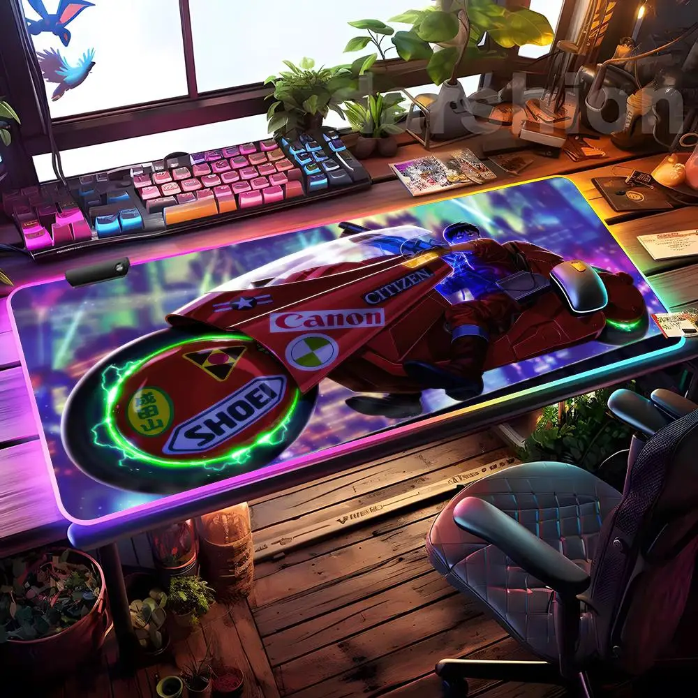 Akira Mouse Pad Mousepad HD Printing Computer Gamers Locking Edge Non-slip RGB Mouse Pad XXL90x40cm Keyboard PC Desk Pad