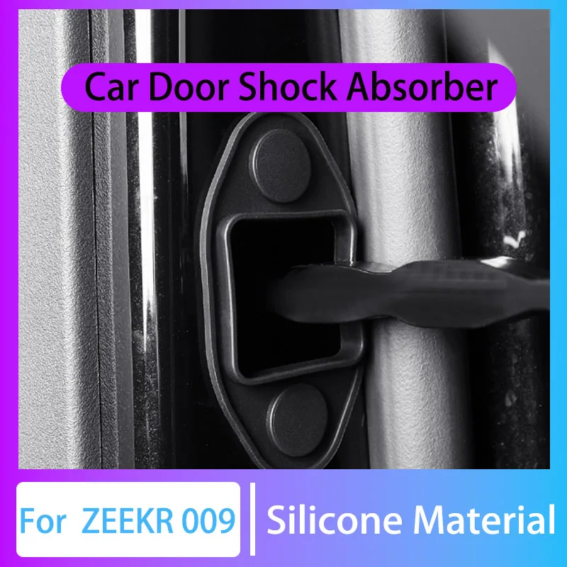 

For Geely Zeekr 009 Silicone Door Lock Latches Mute Damping Cushion Anti-collision Protective Cover Auto Exterior Parts