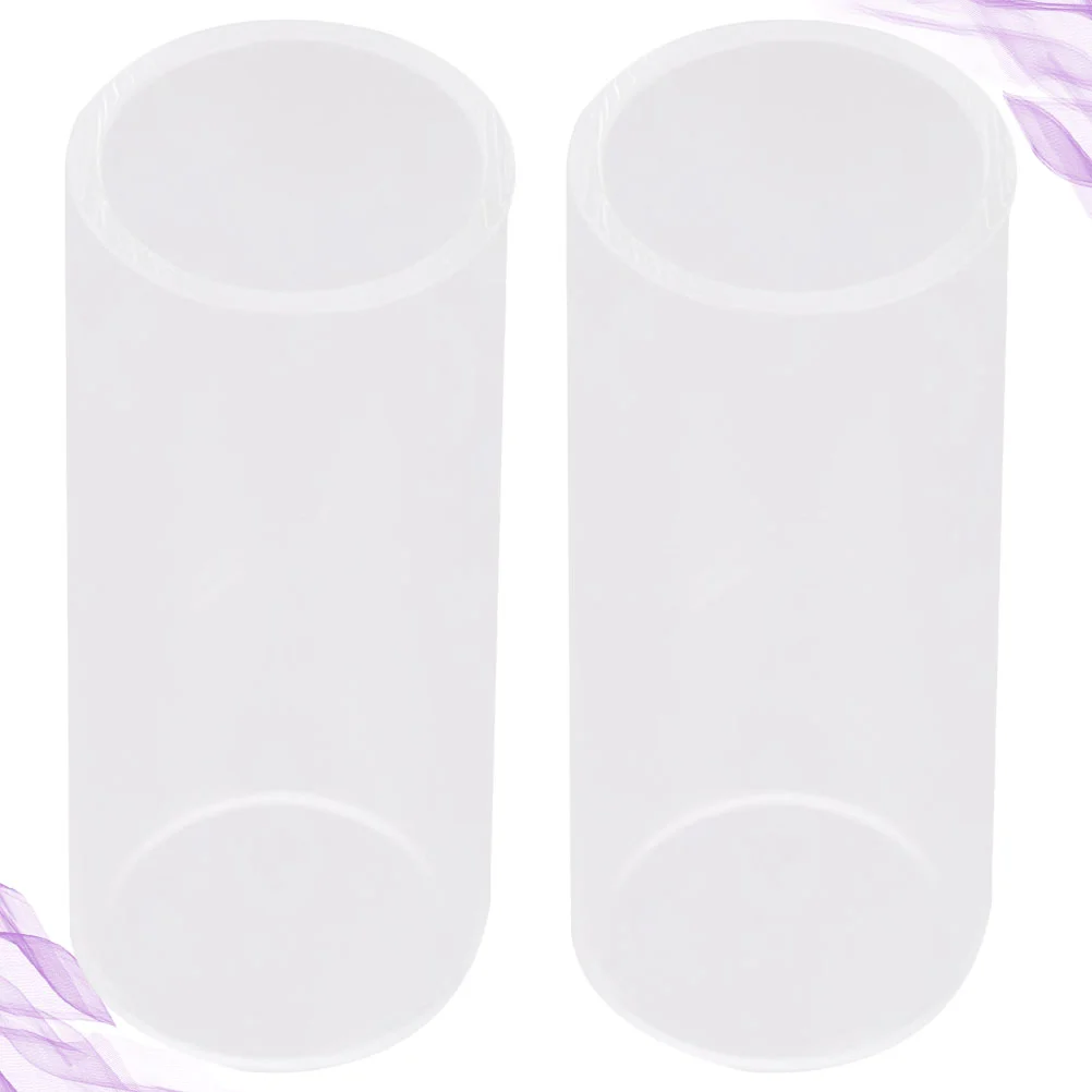 2PCS Pretty Guitar Glass Slides Glass Bottleneck Glass Guitar Slides (51cm) standard guitar slide best guitar slide