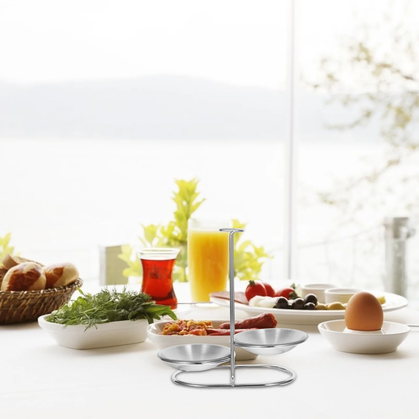 

Stainless Steel Spoon Rest Holder Rack With Drip Tray For Kitchen Table Space Saving Soup Ladle Stand Colander Spoon