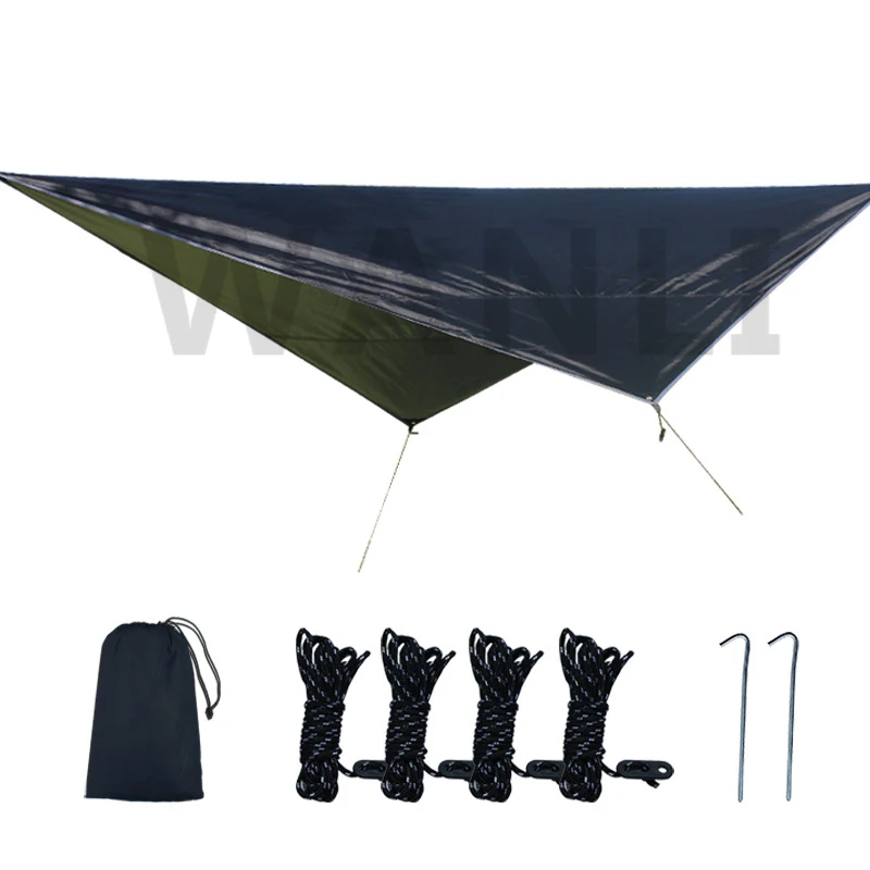 Hamaca multifuncional para acampar al aire libre, toldo de tienda, parasol oscilante, esteras impermeables y a prueba de humedad, dosel ultraligero