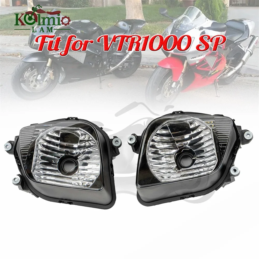 

Fitfor 2000 - 2006 Honda VTR1000 SP RC51 SP1 SP2 передняя фара в сборе для мотоцикла VTR1000SP 2001 2002 2003 головная фонарь