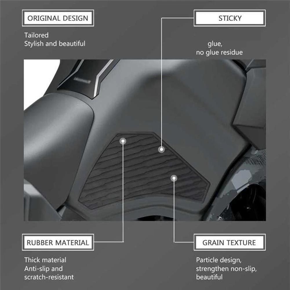 

Motorcycle Tank Pads Tank Anti-Skid Side Pads Anti-Scratch Protective Stickers For Kawasaki KLR 650 KLR650