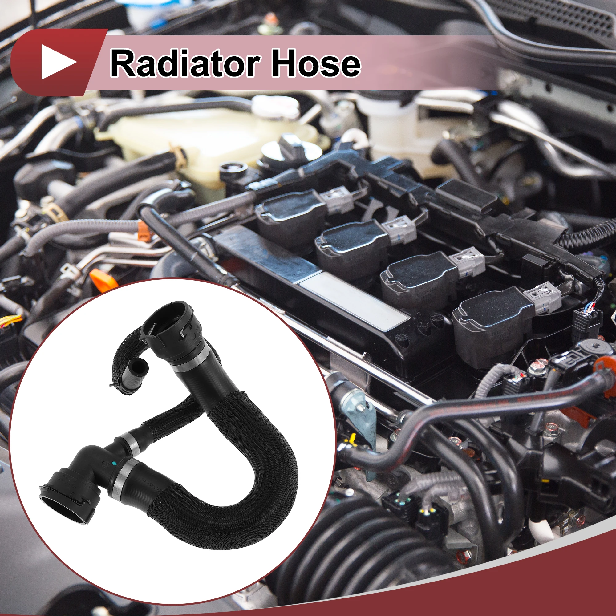 

UXCELL Radiator Hose for Land Rover LR2 3.2L 2008-2012 No.LR007413 Rubber Black 1 Pc