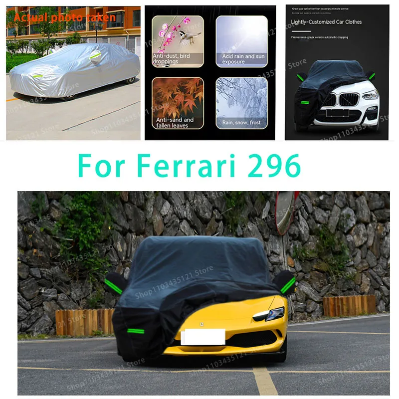 

For Ferrari 296 auto body protection, anti snow, anti peeling paint, rain, water, dust, sun protection, car clothing