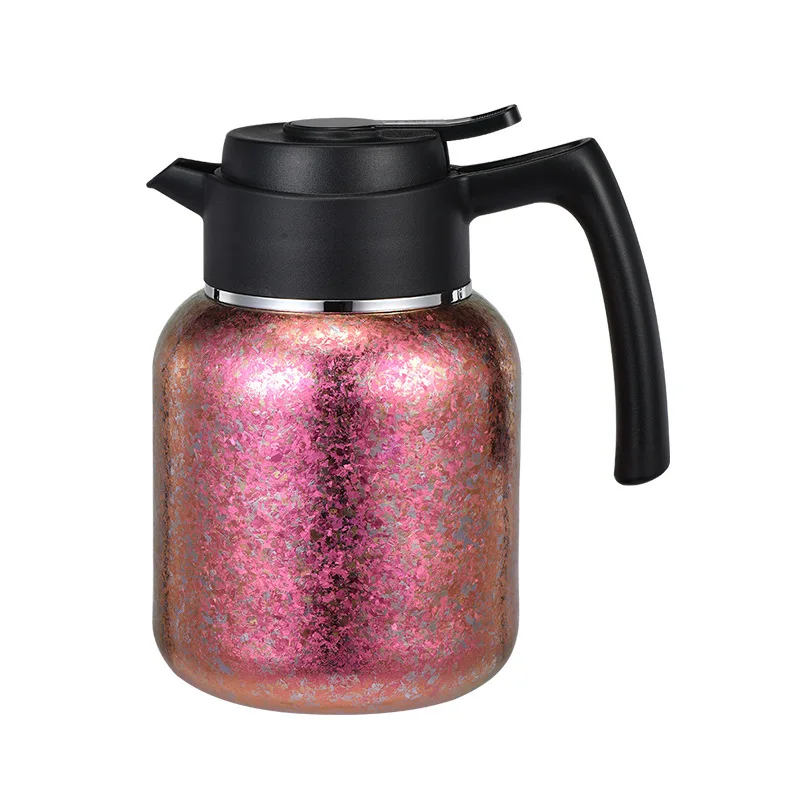 

Yjq pure titanium thermal insulation pot large-capacity kettle thermos cup stew teapot gift customization