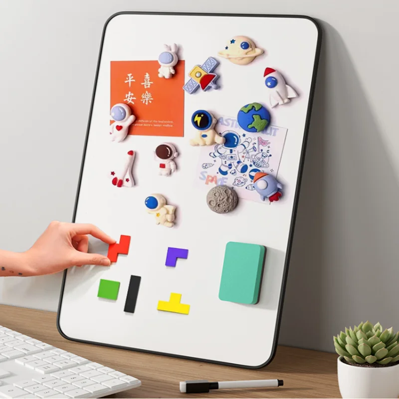  Erasable Double-sided Magnetic Writing Board 180°Adjustable Foldable Stand Handheld And Wall Mounted Teaching Mini Whiteboard