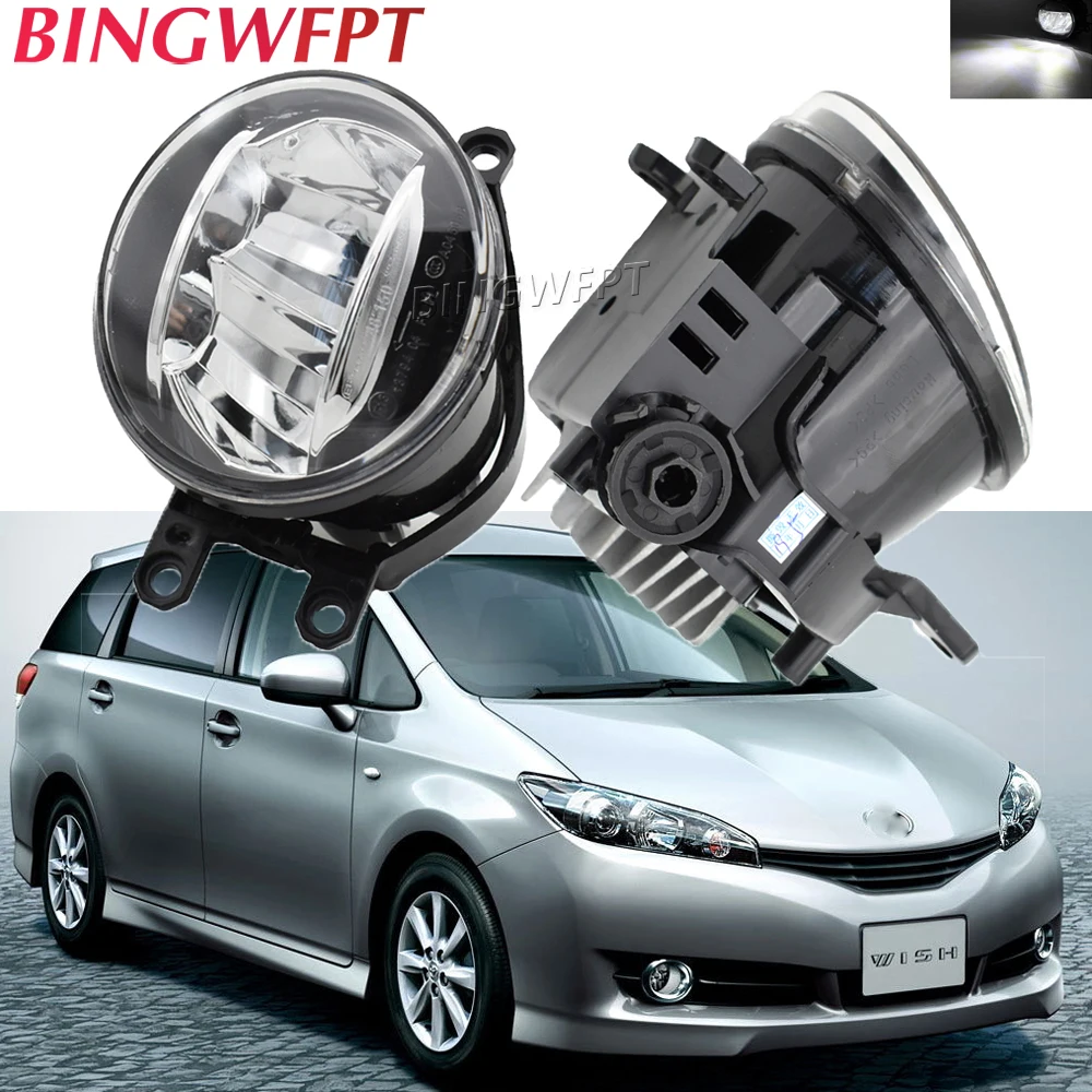 

2 Pieces Car Front Fog Light LED Daytime Running Lamp DRL For Toyota Corolla Camry Prius Auris RAV4 C-HR Aygo Wish 2009 - 2012