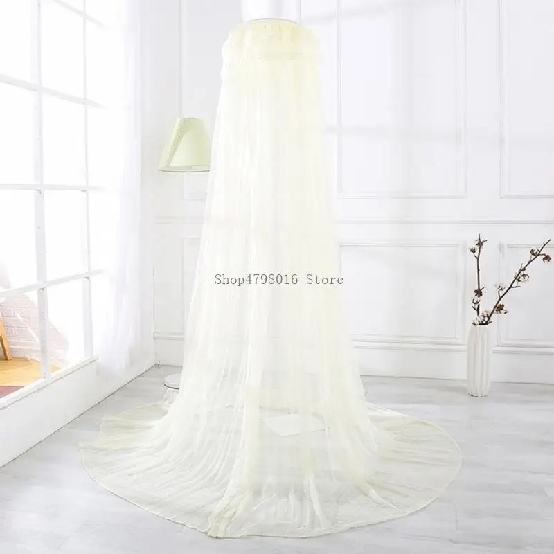 Baby Bed Jacquard Net Crib Canopy Tulle Curtain for Bedroom Play House
