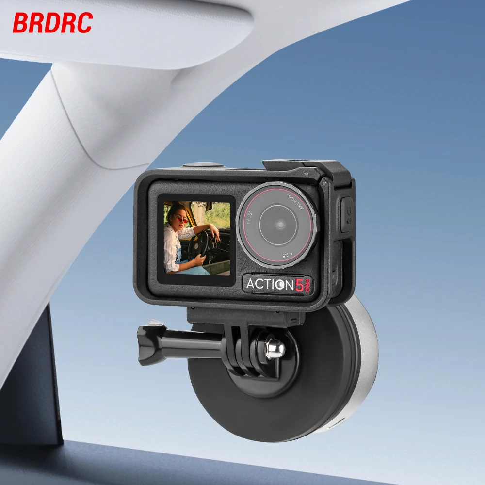 Brdrc-360度回転滑り止めバキュームサクションカップ,dji action 5 pro/action 4,カメラ,写真アクセサリー用