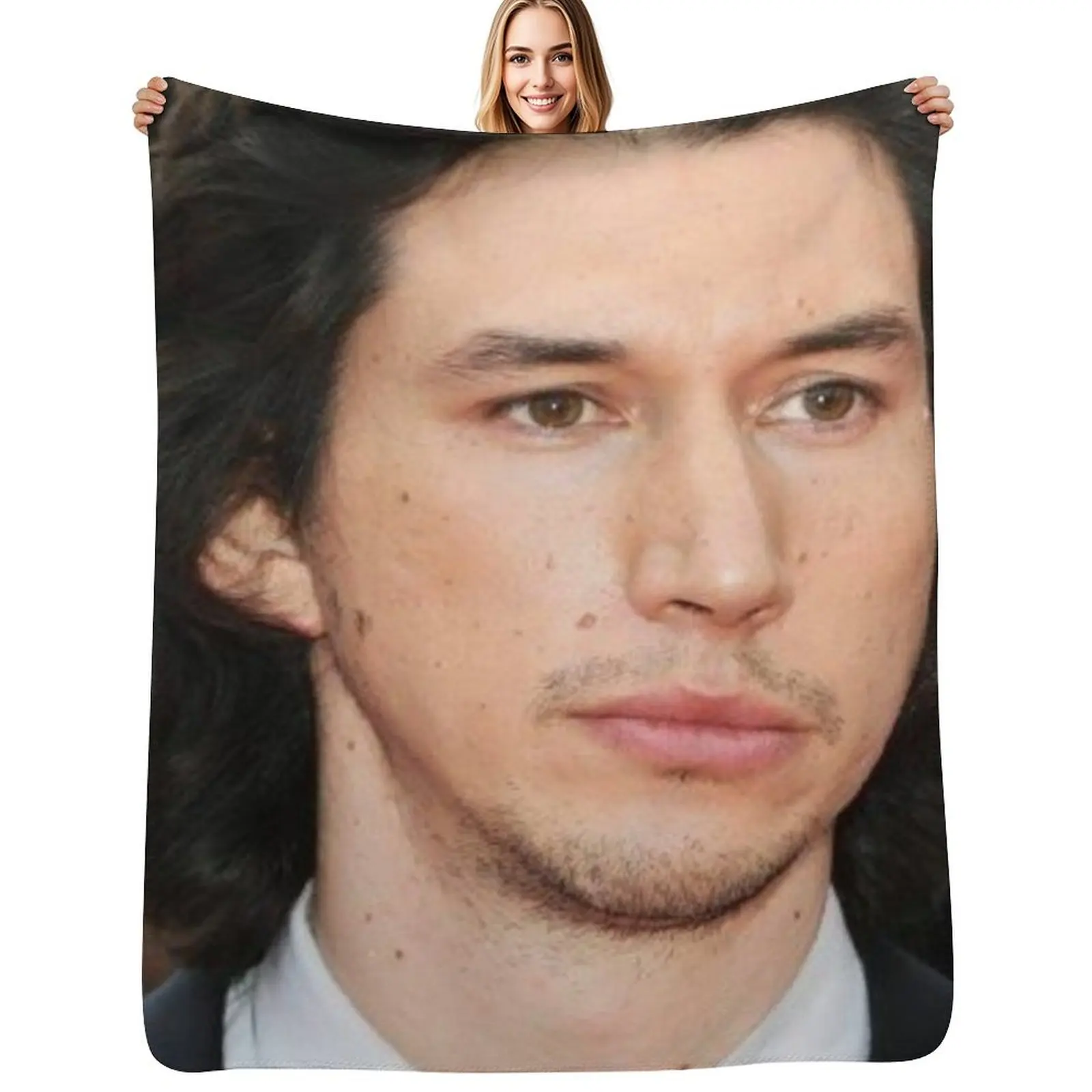 adam driver Throw Blanket Plush Fuzzy Cozy Blanket for Couch Sofa