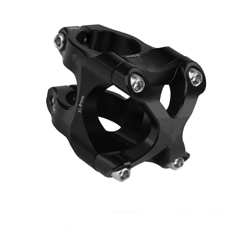 For Technical Trails Red CNC Riser Stem 0 Degree Stem 6061 Aluminum Alloy Lightweight Design For Mountain Bicycle