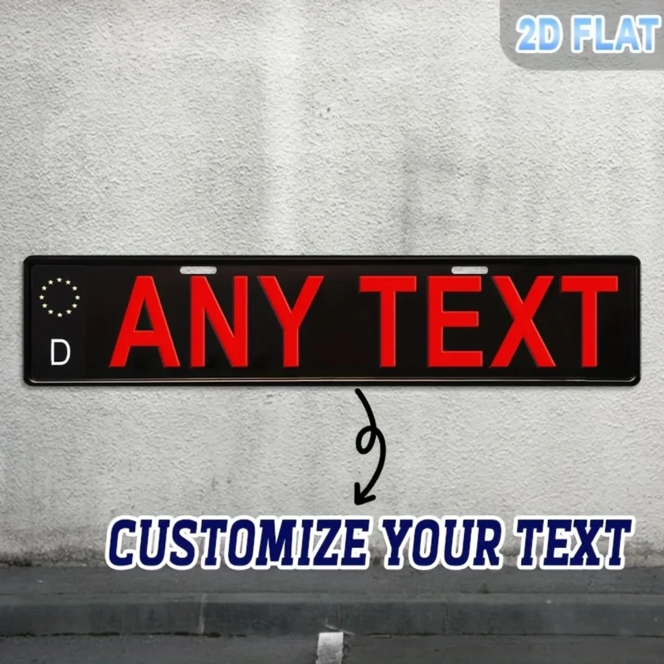 Personalized Custom Aluminum Plaque - German Style Retro Metal Sign, Home Garage Office Decorative Art - view 3