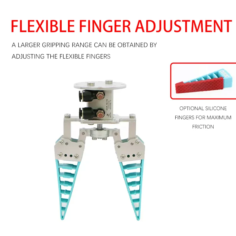 Adaptive Pneumatic Electric Flexible Gripper Bionic Flexible Mechanical Finger Claw Soft Flexible Claw for Air Working Used