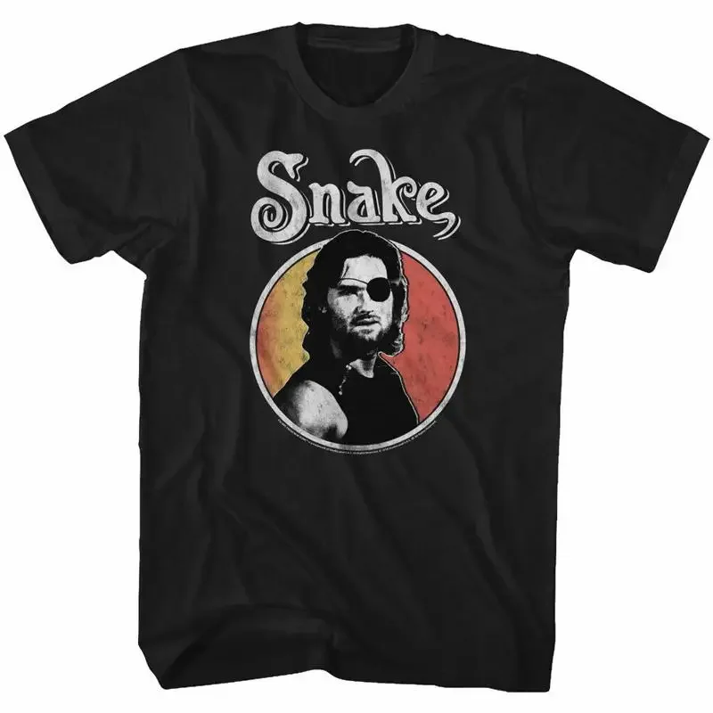 Escape From New York Mens T Shirt Official Movie Circle Snake 1997 Black Cotton