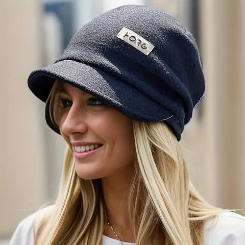 Cappello da pescatore da donna autunno inverno Berretto con visiera casual da esterno di nuova moda adatto per regalare le vacanze di Natale delle amiche