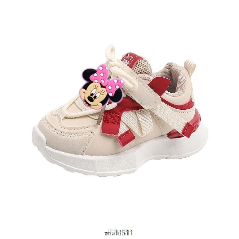 New Mickey Minnie Baby Sports Shoes 1-6 Years Boys Breathable Sneakers Infant First Walkers Baby Girls Running Shoe Kids Sneaker