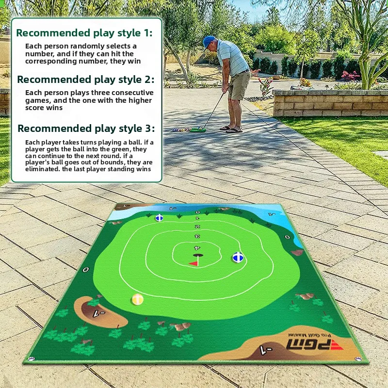 Golf Chipping Dart Target Practice Sticking Ball Mat Golf Game Sports Can Be Laid Flat or Hung DJD040