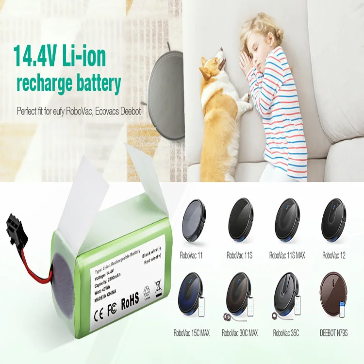 Nuovissima batteria 2800mAh INR18650 4 s1p per DEXP MMB-300 X500 X520 X600 Mamibot EXVAC660 EXVAC880 batteria per aspirapolvere Robot