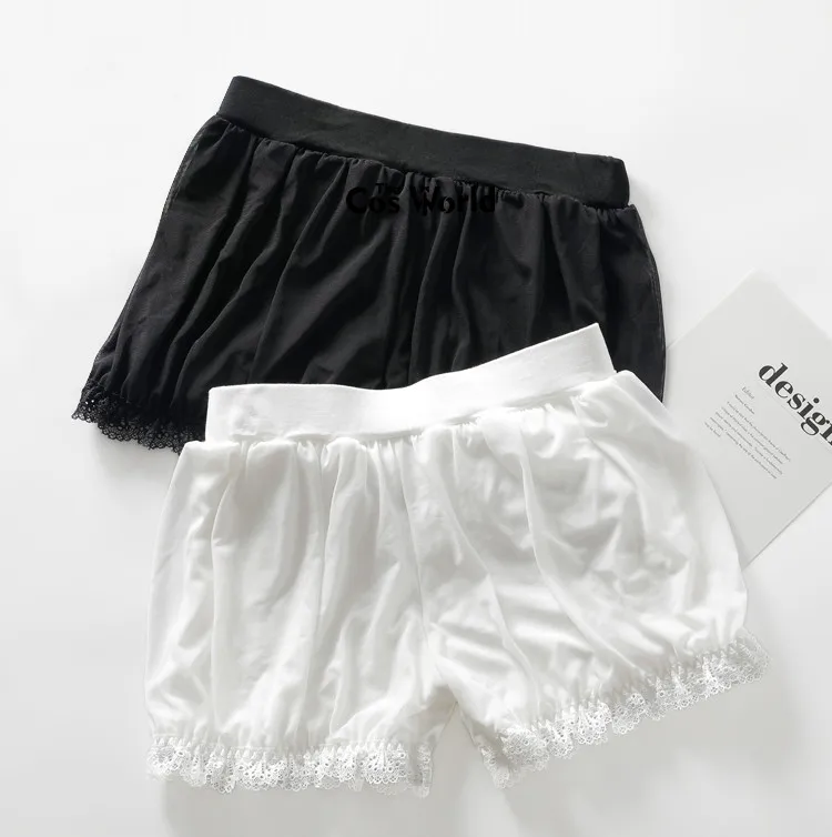 Pantaloncini morbidi estivi da donna, leggings intimi, pantaloncini sicuri in pizzo, pantaloni di sicurezza per costumi cosplay uniformi scolastiche JK