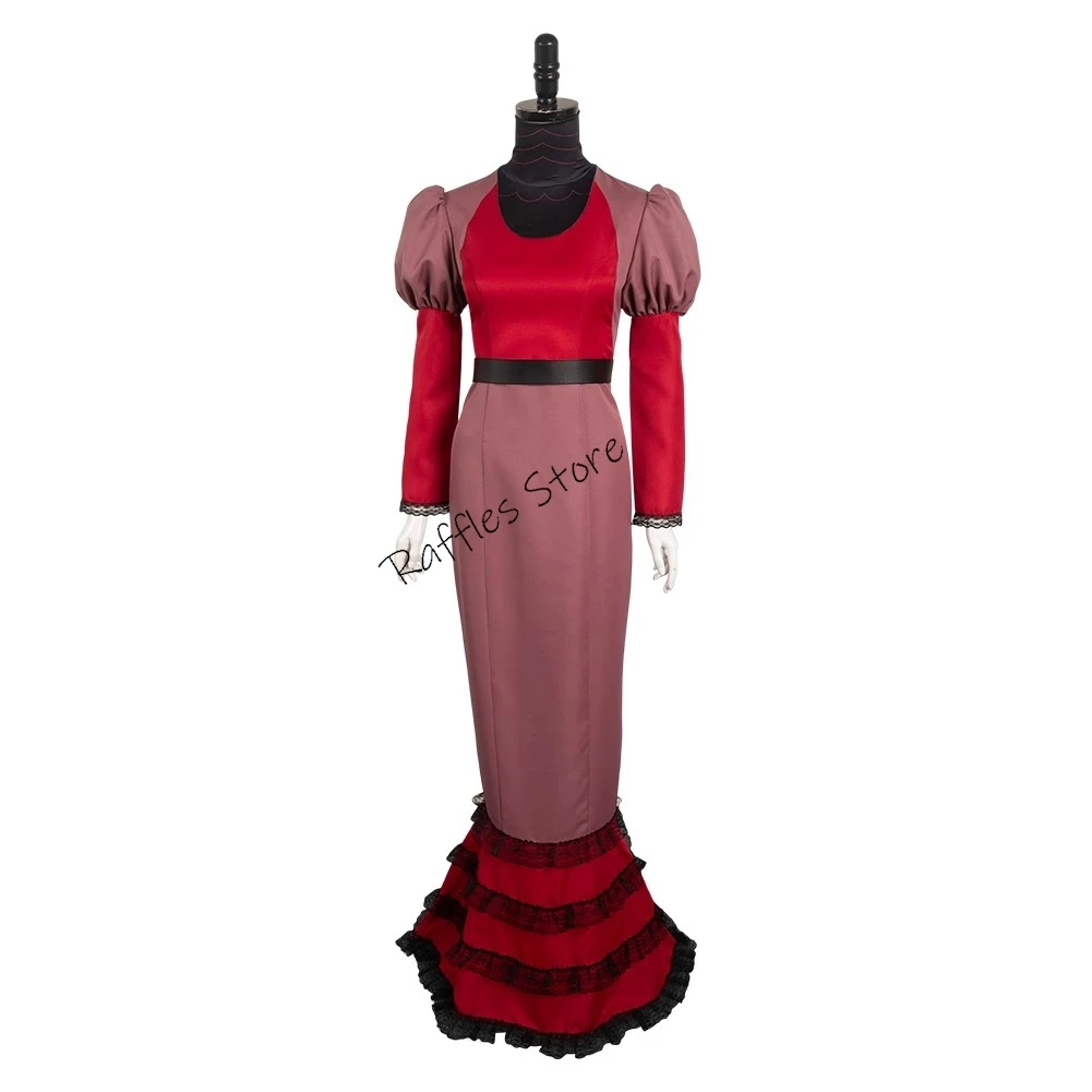 

Rosie Cosplay Costume Clothes Uniform Cosplay Hazbin Cosplay Dress And Belt Performance Dress Halloween Party Woman Cosplay