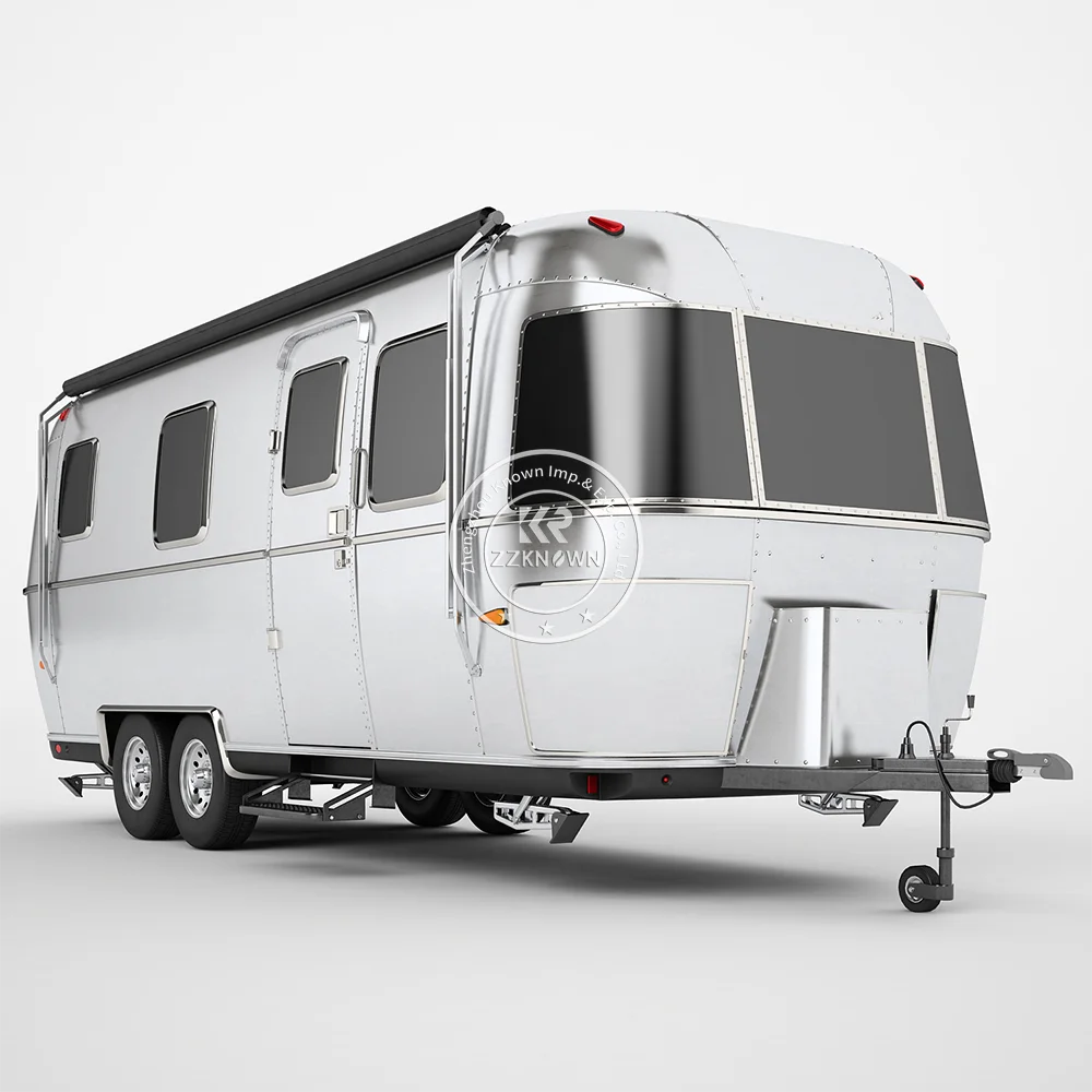 2024 Roof Top Tent Rv Camper Motorhomes Trailer Airstream Camping Trailer Aluminium Travel Trailer