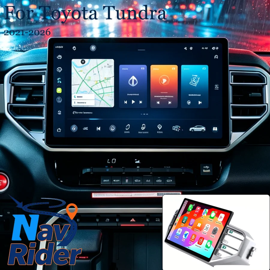 14.6Inch Car Multimedia Player Head Unit Touch Screen 4G Wireless Carplay Android GPS Stereo Radio For Toyota Tundra 2021‑2026