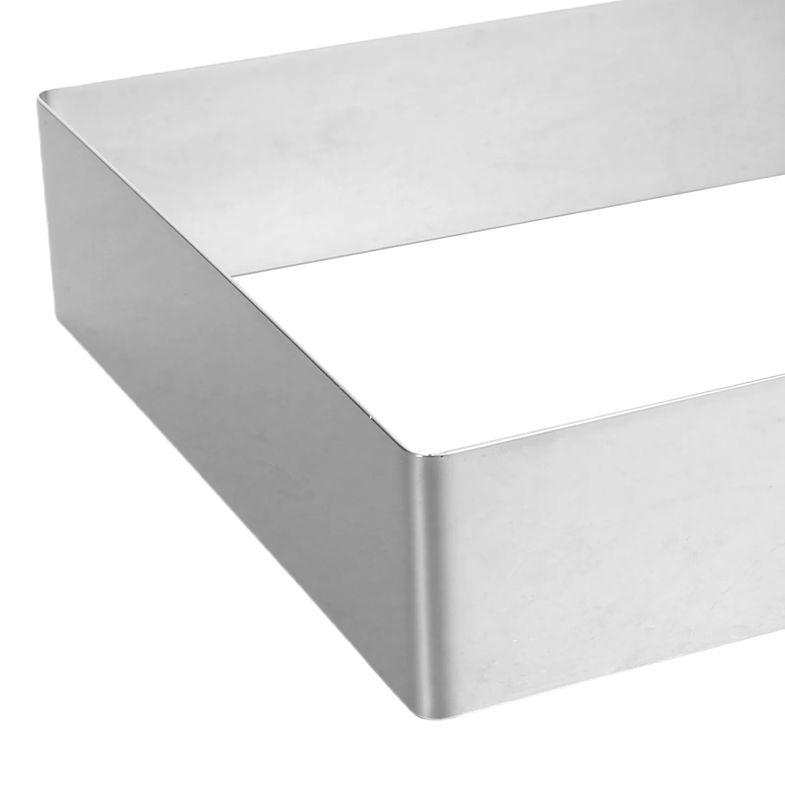 Stainless Steel Rectangle Cake Ring 12x8 Inch for Mousse, Tiramisu, Fruit Tarts, Cheesecake & Baking