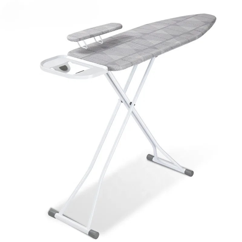 Foldable Ironing Board with Detachable Sleeve Board Classic Steel Ironing Board 100% Cotton Cover